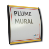 Plume mural jaune
