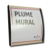 Plume mural ivoire