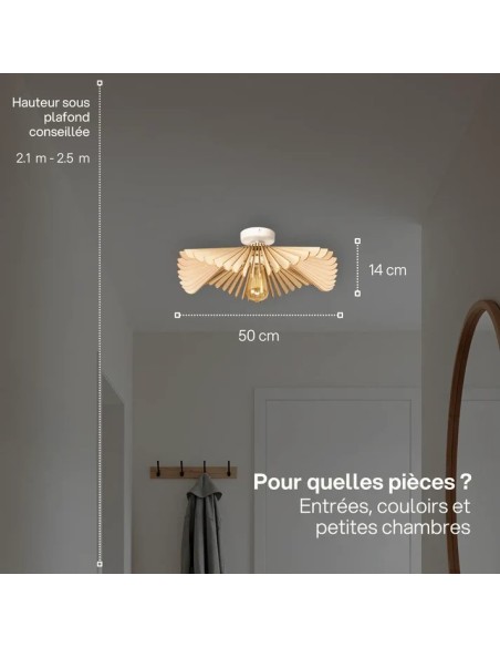 Rose, la poésie florale en lumière au plus près de vos plafonds