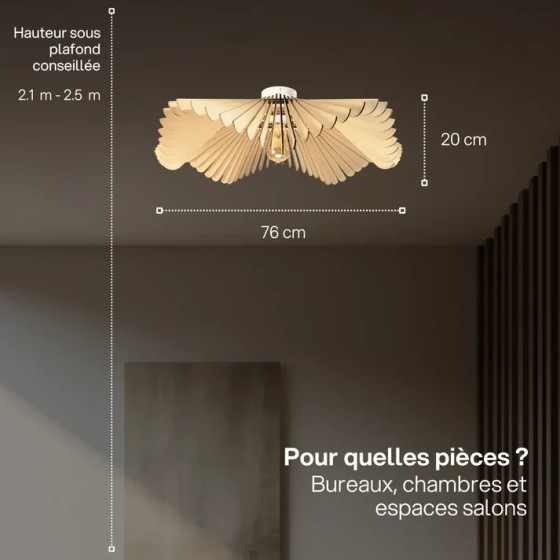 Rose, la poésie florale en lumière au plus près de vos plafonds