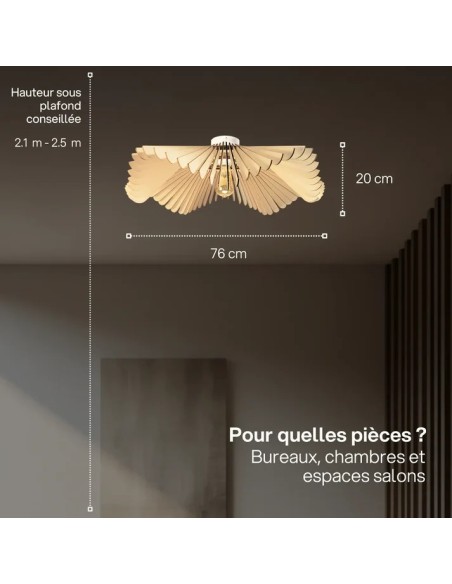 Rose, la poésie florale en lumière au plus près de vos plafonds