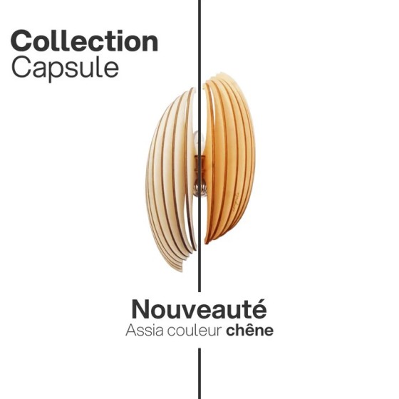 Assia, l'applique murale en bois design qui illumine votre espace