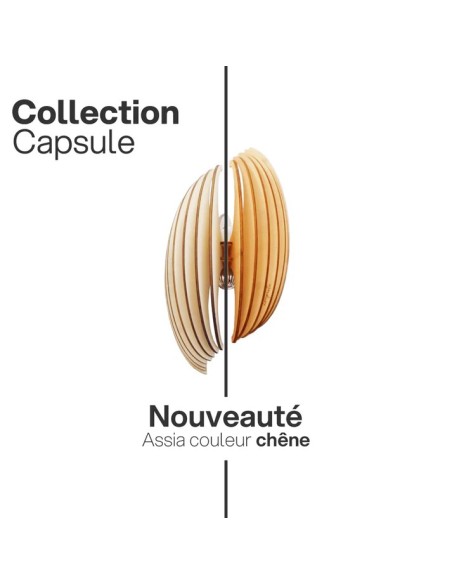 Assia, l'applique murale en bois design qui illumine votre espace