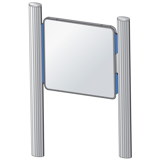 profil pince aluminium pour signalétique urbaine