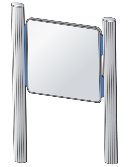 profil pince aluminium pour signalétique urbaine