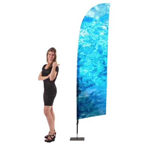 Oriflamme publicitaire personnalisable en fibre de verre