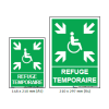 Panneau Refuge Temporaire – Affichage obligatoire en entreprise