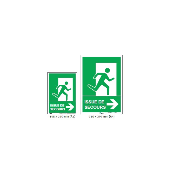 Panneau Issue de Secours – Affichage obligatoire