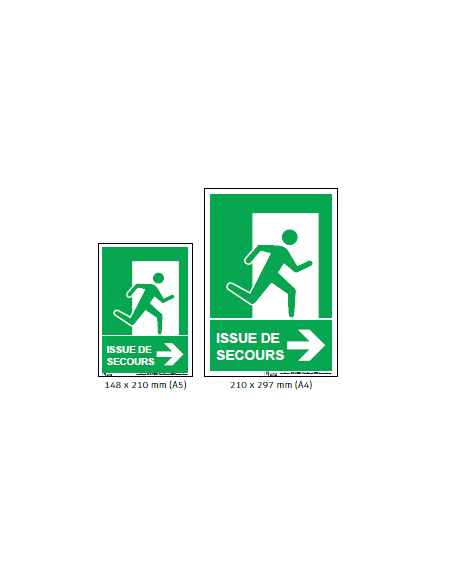 Panneau Issue de Secours – Affichage obligatoire