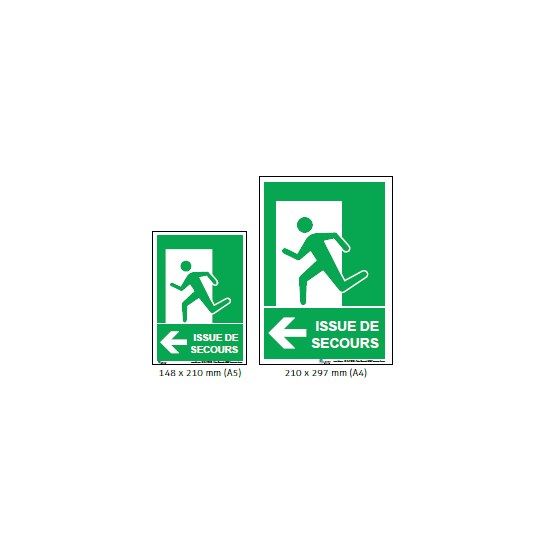 Panneau Issue de Secours – Affichage obligatoire