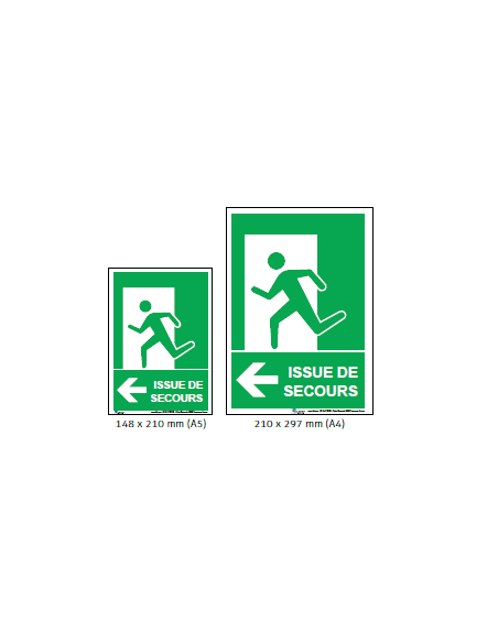 Panneau Issue de Secours – Affichage obligatoire