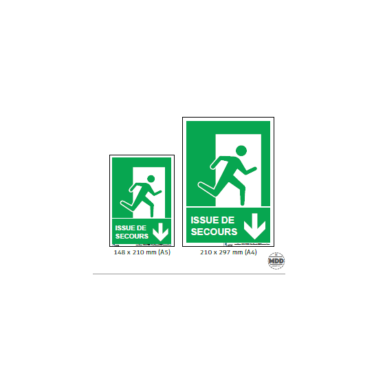 Panneau Issue de Secours – Affichage obligatoire