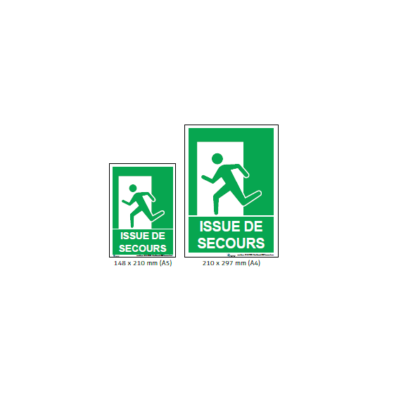 Panneau Issue de Secours – Affichage obligatoire