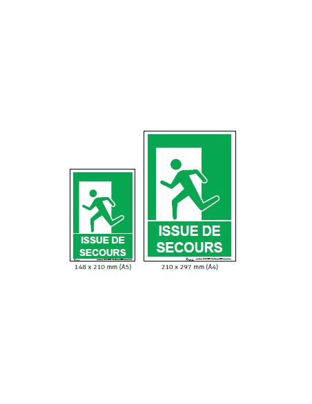 Panneau Issue de Secours – Affichage obligatoire