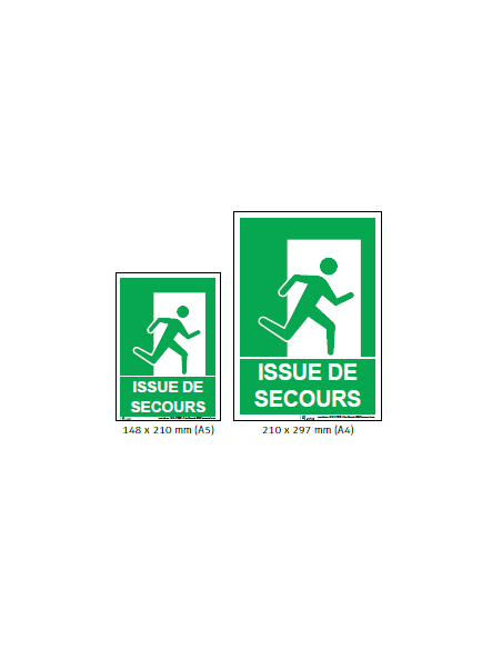 Panneau Issue de Secours – Affichage obligatoire