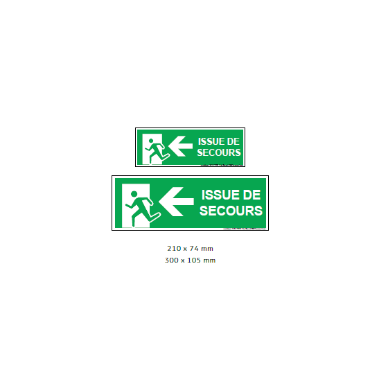 Panonceau Issue de Secours – Affichage obligatoire