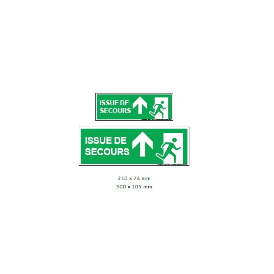 Panonceau Issue de Secours – Affichage obligatoire