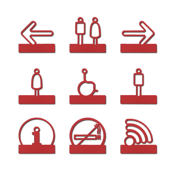 Gamme Pict'alu rouge