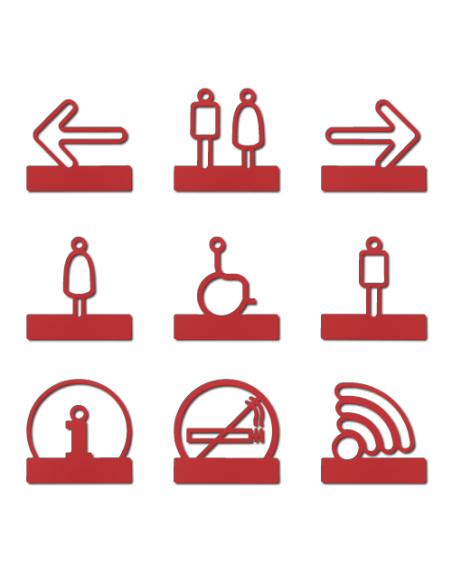 Gamme Pict'alu rouge