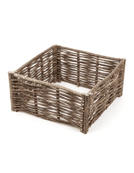 Cache pot naturel en noisetier