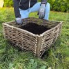 Cache pot naturel en noisetier
