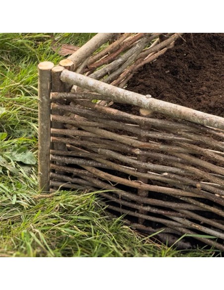 Cache pot naturel en noisetier