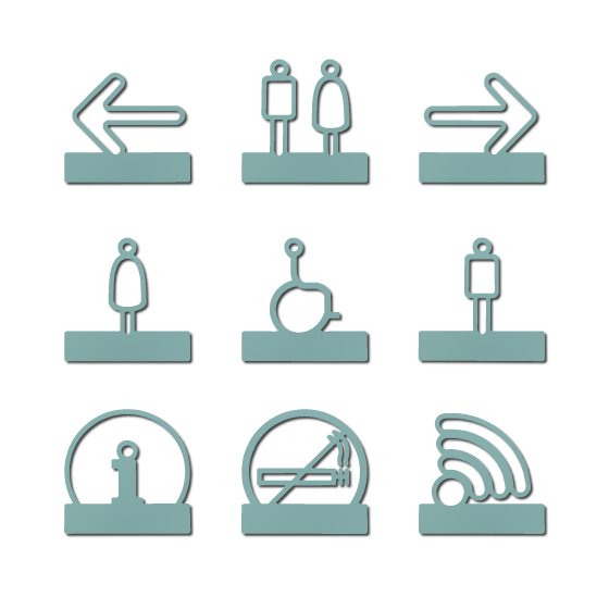 Gamme Pict'alu turquoise