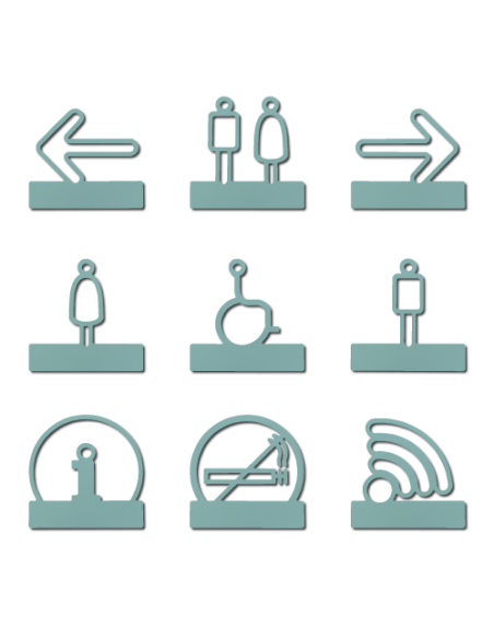 Gamme Pict'alu turquoise