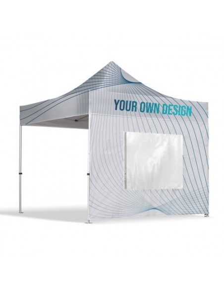 Mur pour tente publicitaire avec fenêtre