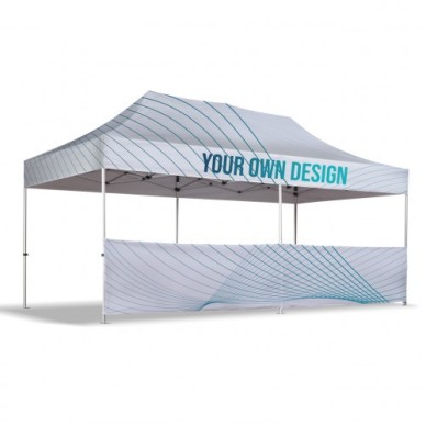 Habillage de comptoir pour mur de tente