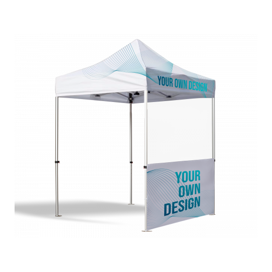 Habillage de comptoir pour mur de tente