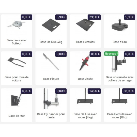 Fly Banner Voile ou Beach Flag