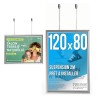 Kit cadre clic double face suspendu