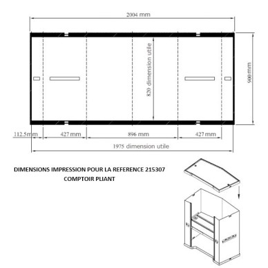 Kit comptoir d'exposition pour opération de communication 2