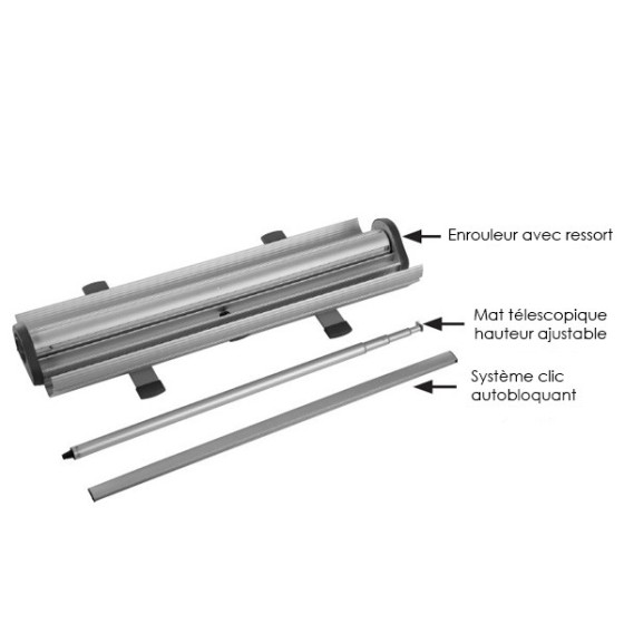 roll stand ou kakemono pour affichage publicitaire