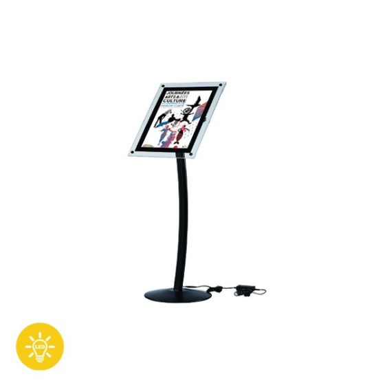 Porte Menu sur pied lumineux