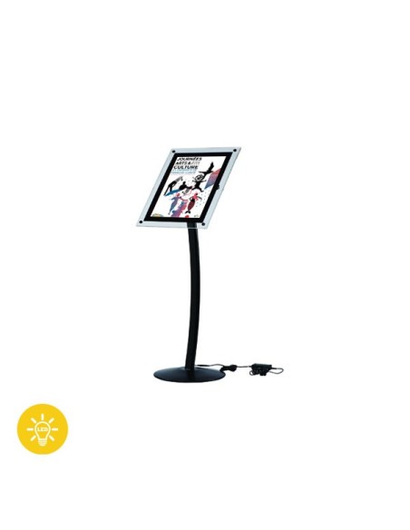 Porte Menu sur pied lumineux