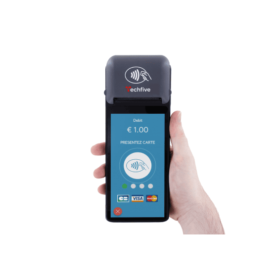 Caisse enregistreuse Techfive et terminal de paiement
