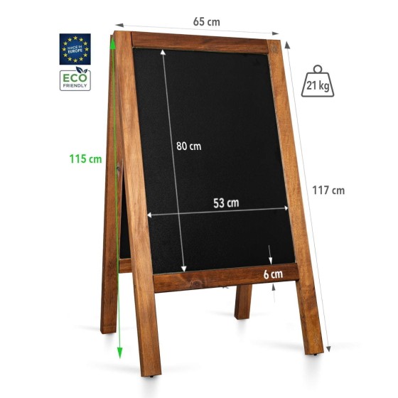 Chevalet Ardoise et Bois pour extérieur