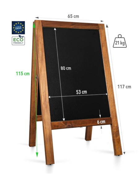 Chevalet Ardoise et Bois pour extérieur