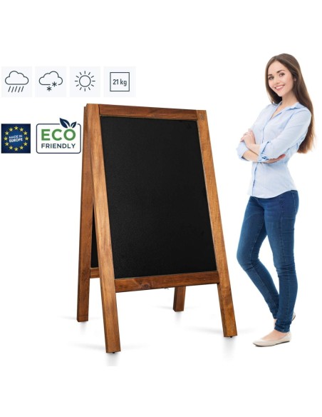 Chevalet Ardoise et Bois pour extérieur