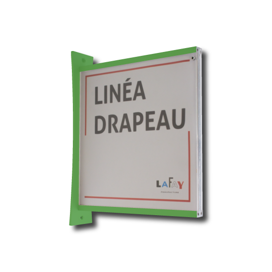 Photo Linéa Drapeau RAL6018 vert