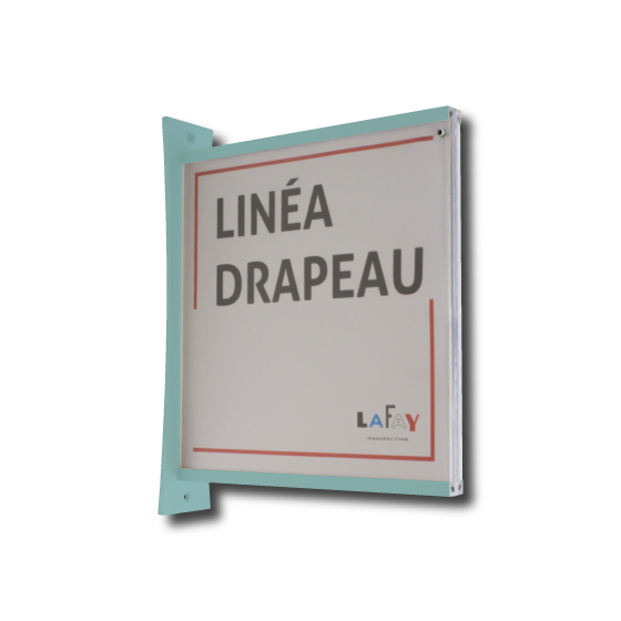 Photo Linéa Drapeau RAL6034 turquoise