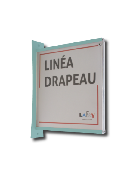 Photo Linéa Drapeau RAL6034 turquoise