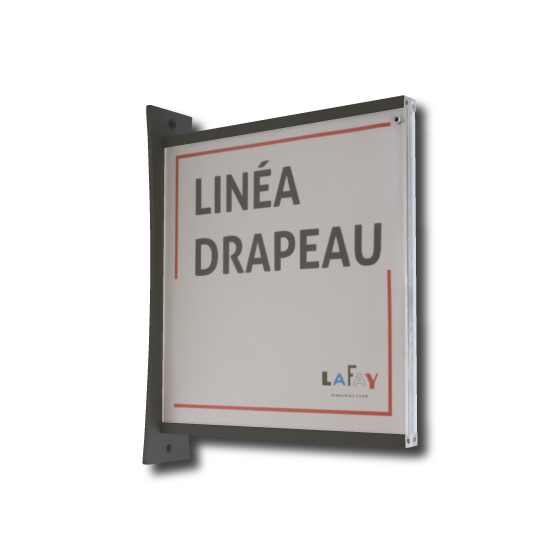 Photo Linéa Drapeau RAL9005 noir