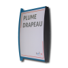 Photo produit Plume drapeau laqué bleu