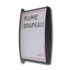Photo produit Plume drapeau laqué anthracite