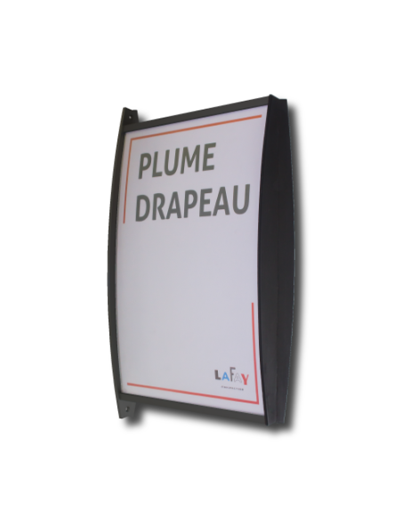 Photo produit Plume drapeau laqué noir