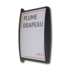 Photo produit Plume drapeau laqué noir