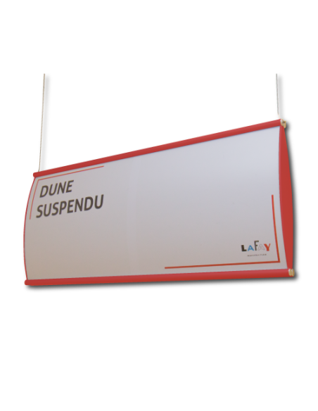 Dune suspendu laqué rouge